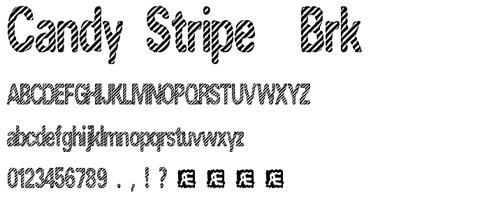 Candy Stripe (BRK) font